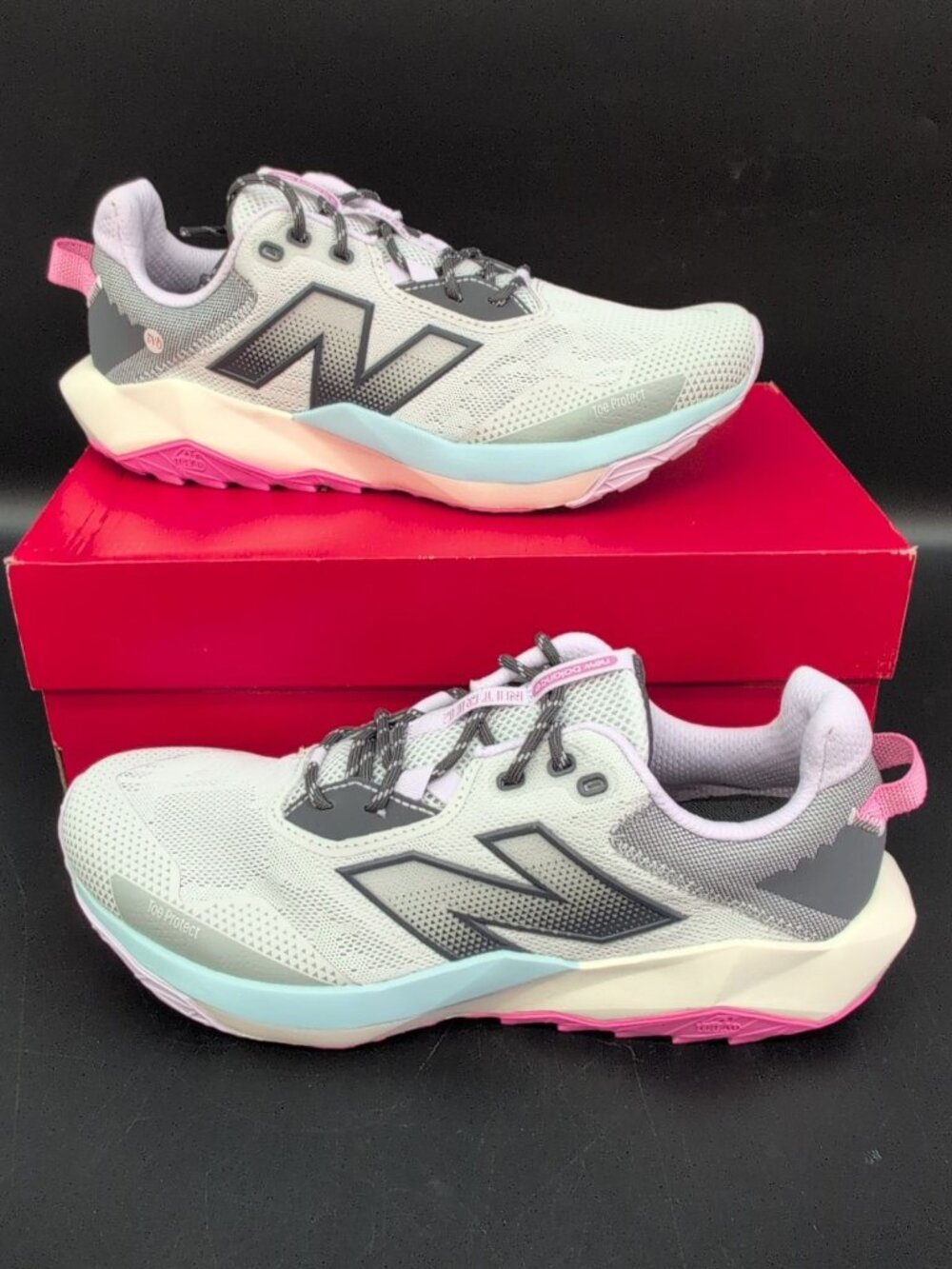New Balance DynaSoft Nitrel v6 Women's Trail Running Shoes US 12 Grey WTNTRLG6